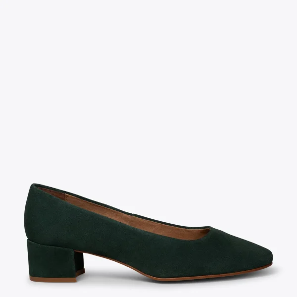 MiMaO ShopOnline DAMA – Chaussures à Talon Bas Et Bout Carré VERT en france 1