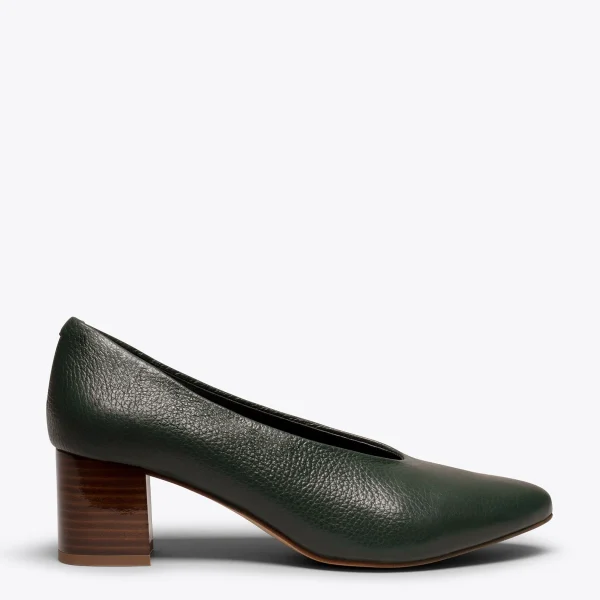 boutiqued en ligne MiMaO ShopOnline URBAN STYLE- Chaussures Pour Femme à Talon En Bois VERT 1