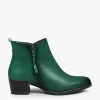 Satisfait ou Remboursé MiMaO ShopOnline CREMALLERA –Bottines Basiques Pour Femme VERT 23