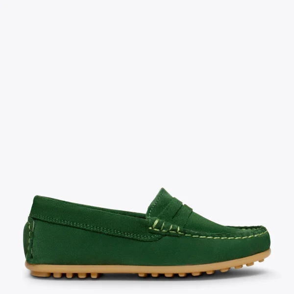 MiMaO ShopOnline MOCCASÍN – Mocassins VERT Pour Enfants En Cuir pas cher marque 1