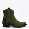 MiMaO ShopOnline BOHO- Bottines VERT Style Cowboy Avec Franges marque pas cher en ligne 23