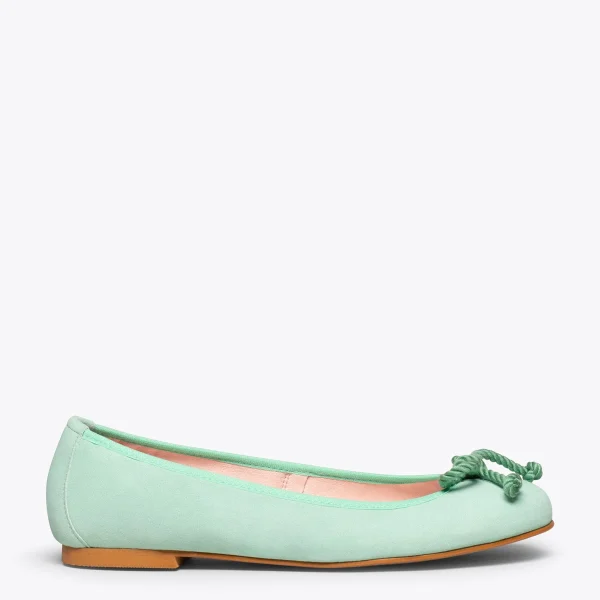 Retour Gratuit MiMaO ShopOnline BALLET – Ballerine TURQUOISE Pour Femme Avec Nœud 1