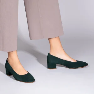 MiMaO ShopOnline DAMA – Chaussures à Talon Bas Et Bout Carré VERT en france 19