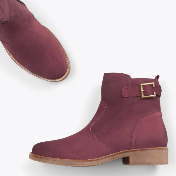 MiMaO ShopOnline BIKER – Bottines Plates Avec Boucle BORDEAUX site en ligne 3