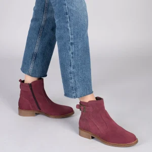 MiMaO ShopOnline BIKER – Bottines Plates Avec Boucle BORDEAUX site en ligne 19