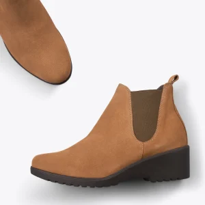 MiMaO ShopOnline BOTTINE COMPENSÉE – Bottines à Semelle Amovible CAMEL fashion pas cher 11