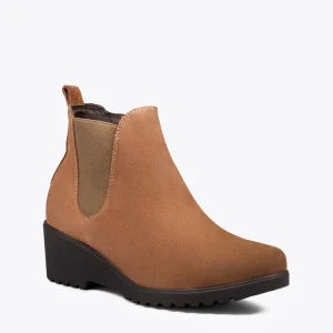 MiMaO ShopOnline BOTTINE COMPENSÉE – Bottines à Semelle Amovible CAMEL fashion pas cher 15