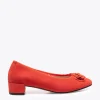 outlet MiMaO ShopOnline FLEUR- Ballerine En Daim Avec Fleur ORANGE 31