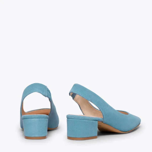 Paris MiMaO ShopOnline LADY – Chaussures BLEU Talon Ouvert 4