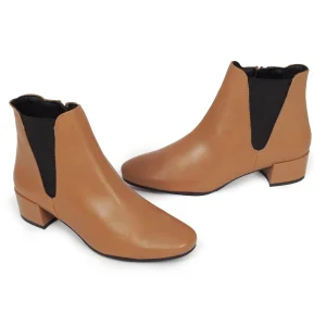 soldes ligne MiMaO ShopOnline ÉLÉGANCE Bottines Pour Femme Avec élastique COGNAC 10