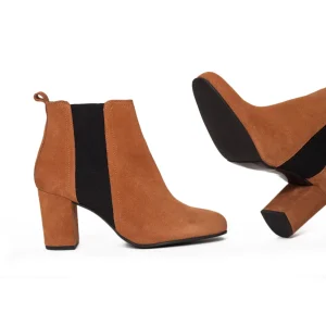 belle MiMaO ShopOnline BOTTINES URBAN à Talon CAMEL 15