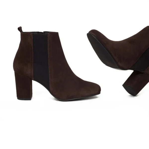 pas cher en ligne MiMaO ShopOnline BOTTINES URBAN à Talon CHOCOLAT 5