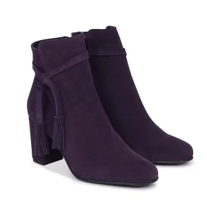 MiMaO ShopOnline BOTTINES BOHO à Talon Violet à prix imbattables 13