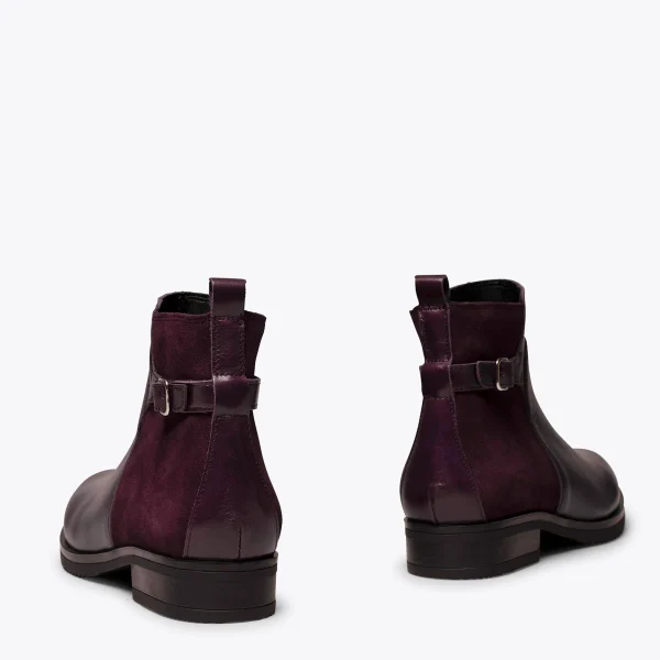 MiMaO ShopOnline DUO – Bottines Plates VIN Avec Cuir Combiné boutique 5