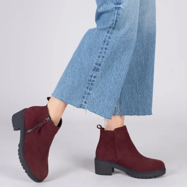 styles dernier cri MiMaO ShopOnline POP – Boot En Cuir BORDEAUX Hydrofuge 7