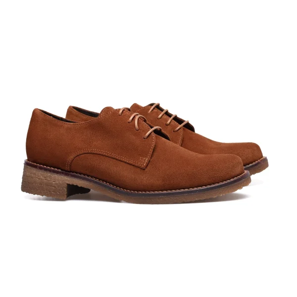 magasin MiMaO ShopOnline OXFORD- Chaussures Oxford à Lacets Pour Femme MARRON 3