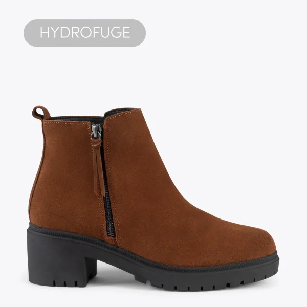 magasin MiMaO ShopOnline POP – Boot En Cuir CAMEL Hydrofuge 1