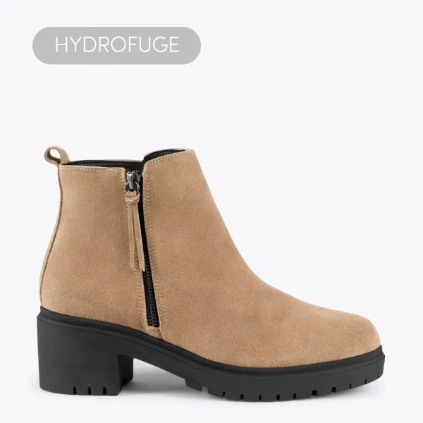 comparez les prix MiMaO ShopOnline POP – Boot En Cuir BEIGE Hydrofuge 1