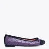 MiMaO ShopOnline BALLERINE LACET – Ballerine VIOLET Avec Broderie Losange à prix promos 25