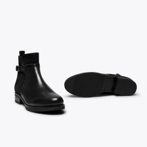 REMISE allant MiMaO ShopOnline DUO – Bottines Plates NOIR Avec Cuir Combiné 16