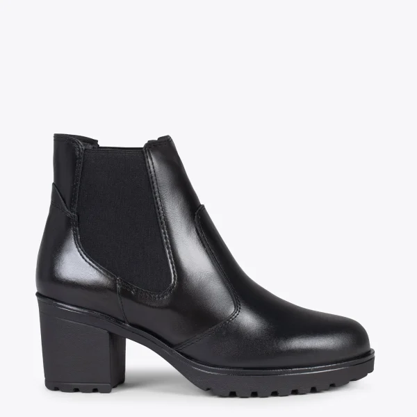 MiMaO ShopOnline SOHO – Bottines Chelsea à Talon NOIR nouveau produit 1