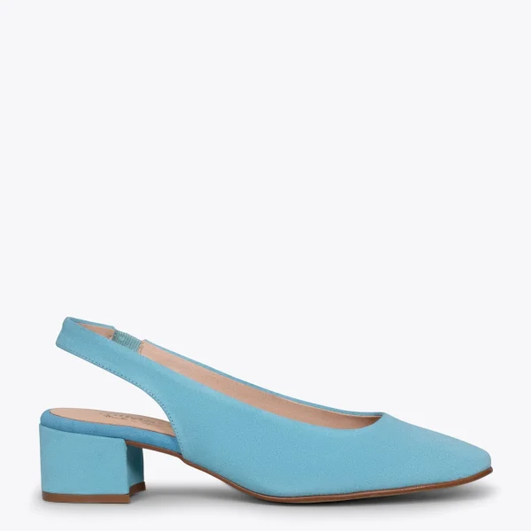 Paris MiMaO ShopOnline LADY – Chaussures BLEU Talon Ouvert 1