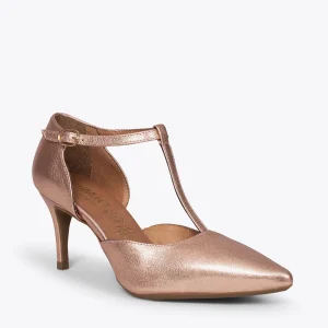 MiMaO ShopOnline COCKTAIL – Chaussures De Soirée En Métallisées ROSÉ Avec Talon Aiguille prix pas cher 15