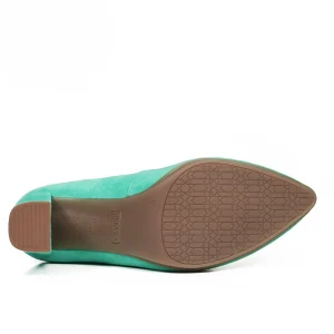 Officielle MiMaO ShopOnline CHAUSSURES DAIM À TALON HAUT VERT D’EAU URBAN 16