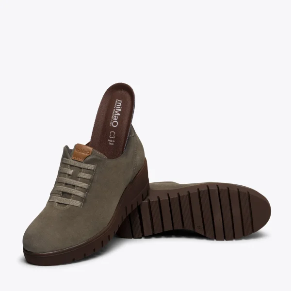 MiMaO ShopOnline SOFT – Blucher En Cuir TAUPE comparez les prix 7