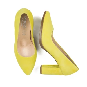 jusqu'à MiMaO ShopOnline CHAUSSURES DAIM À TALON HAUT JAUNE URBAN 12