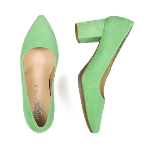 magasin paris MiMaO ShopOnline CHAUSSURES DAIM À PETIT TALON VERT POMME URBAN S 11